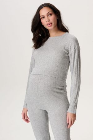 LEJRE NURSING TOP LS 1236 N422 GREY