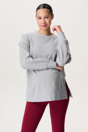 ALTA NURSING SWEATER LS 1236 N422 GREY