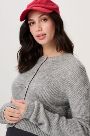BERGEN NURSING CARDIGAN 1236 N422 GREY
