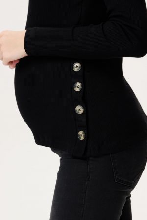 AARHUS NURSING TOP LS 1060 P090 BLACK
