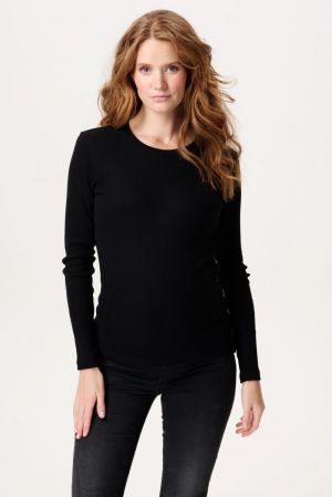 AARHUS NURSING TOP LS 1060 P090 BLACK