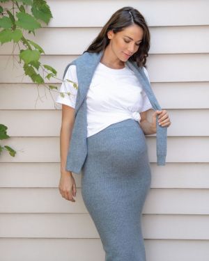 DANI KNIT SKIRT DENIM MARLE