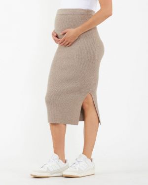 DANI KNIT SKIRT LATTE