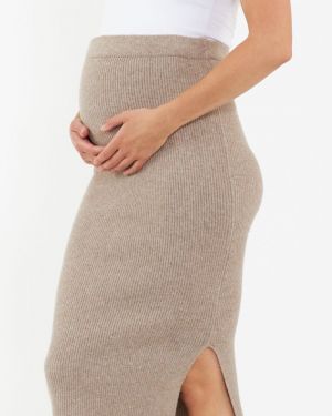 DANI KNIT SKIRT LATTE