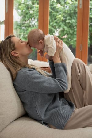 EVA NURSING KNIT BLUE MARBLE