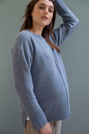 EVA NURSING KNIT BLUE MARBLE