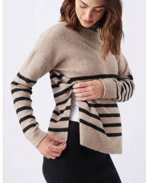 GERRIE NURSING KNIT MOCHA/BLACK