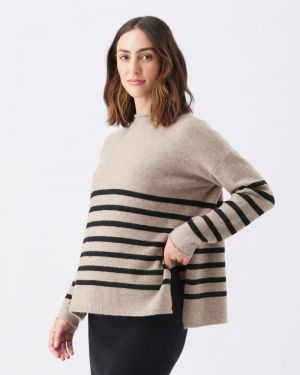 GERRIE NURSING KNIT MOCHA/BLACK