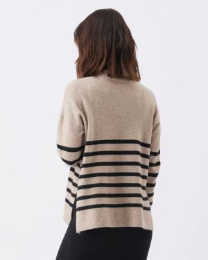GERRIE NURSING KNIT MOCHA/BLACK