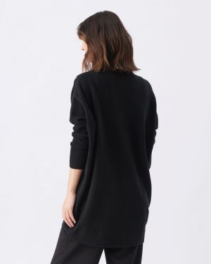 HALLIE CROSS OVER KNIT BLACK