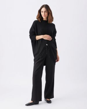 HALLIE CROSS OVER KNIT BLACK