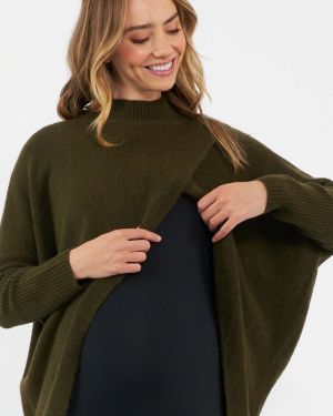 HALLIE CROSS OVER KNIT KHAKI