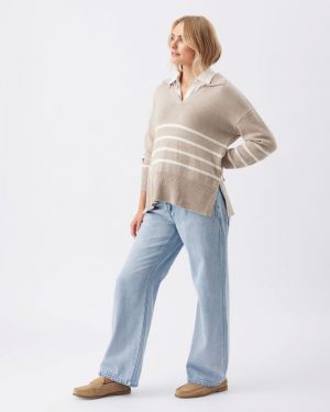LORI NURSING KNIT LATTE/CHALK