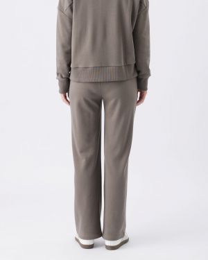 TERRY WIDE LEG JOGGER EARTH