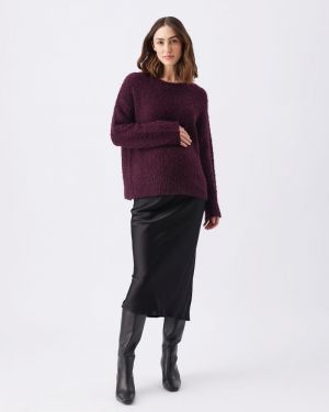 THEO COSY KNIT BURGUNDY
