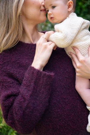 THEO COSY KNIT BURGUNDY