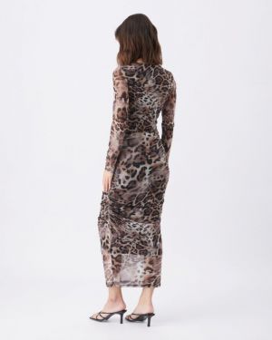 SAVANNAH MESH DRESS LATTE