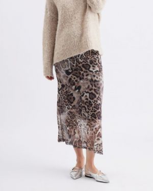 SAVANNAH MESH SKIRT LATTE