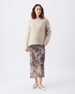 SAVANNAH MESH SKIRT LATTE