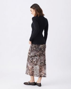 SAVANNAH MESH SKIRT LATTE