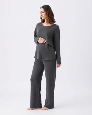 SUPER SOFT LOUNGE PANT CHARCOAL MARLE