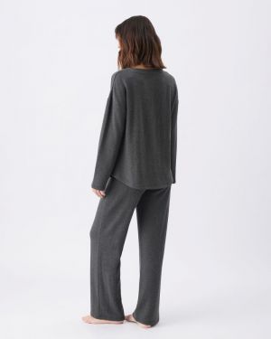 SUPER SOFT LOUNGE PANT CHARCOAL MARLE