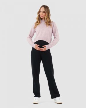 TIA CROP KNIT PINK MARLE