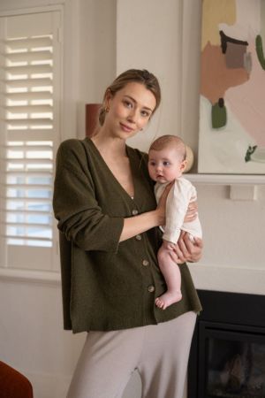 TULLY KNIT CARDIGAN KHAKI