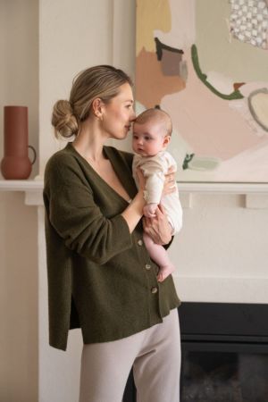 TULLY KNIT CARDIGAN KHAKI