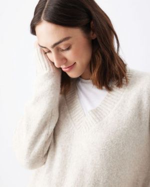 VERA NURSING KNIT OAT MARLE