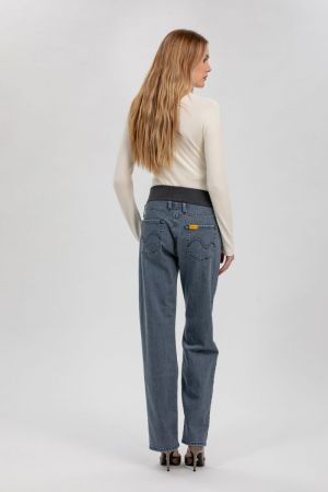 JEANS REGULAR STRAIGHT W900 MEDIUM GRE
