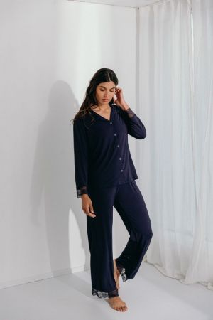 JASMINE PYJAMA 04 MARINE