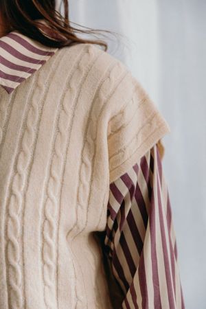 DONNA KNITWEAR TOP 02 LATTE