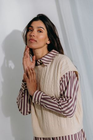DONNA KNITWEAR TOP 02 LATTE