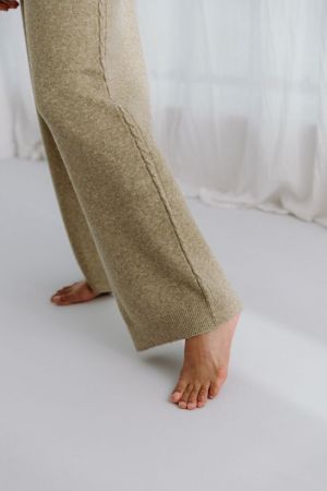 DONNA KNITWEAR PANTS 22 GREEN SAGE