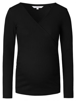 SARA NURSING RIB TOP LS 1060 P090 BLACK