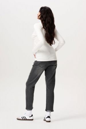 SARA NURSING RIB TOP LS 2148 N148 CREAM