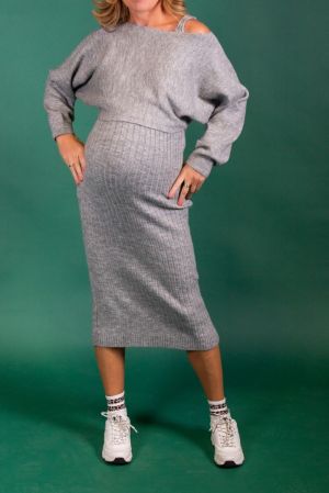 DRESS TWINSET 002 GREY