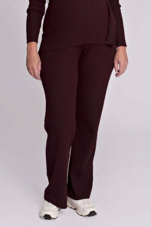 PANTS KNIT 044 BURGUNDY