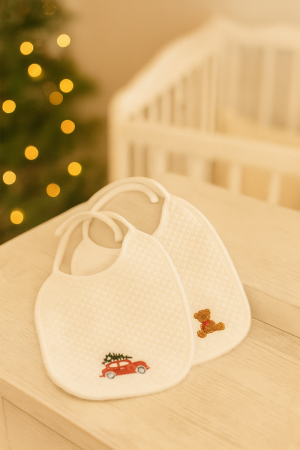 GESCHENKSET 2 KERSTBAVETJES WIT