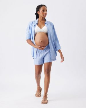ABBY STRIPE SHIRT BLUE/WHITE
