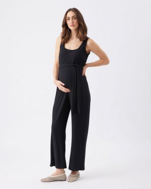 BOBBY RIB JUMPSUIT BLACK