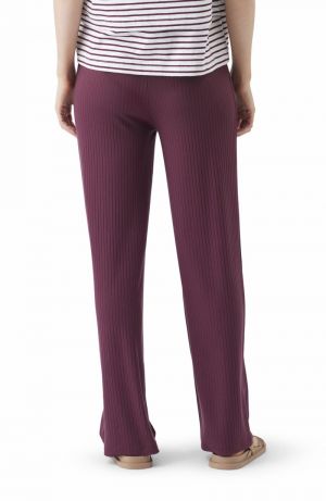 CINDY RIB PANT MAROON