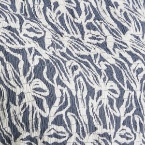 EDIE NURSING DRESS WASHED INDIGO/W