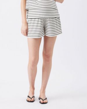 JADE STRIPE SHORT WHITE/BLACK