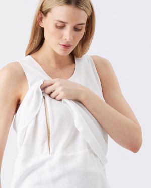 LOIS NURSING TOP WHITE