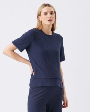 MIKE RIB NURSING TOP NAVY