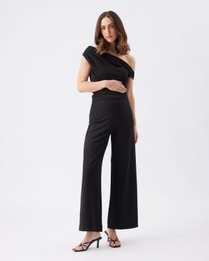 RHI OFF SHOULDER TOP BLACK