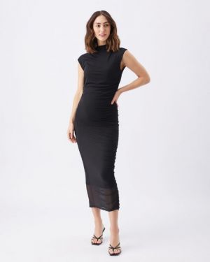 THURLEY MESH DRESS BLACK