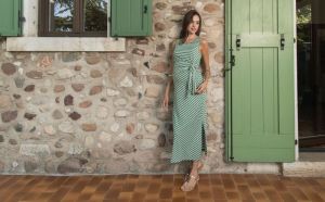 KAREN R 185 SAGE STRIPE